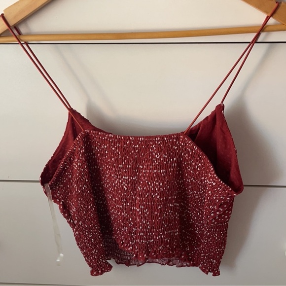 NWT PACSUN FLORAL RUCHED TANK TOP - Picture 4 of 5